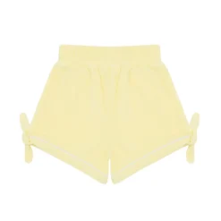Girls Banana French Terry Tie Knot Shorts