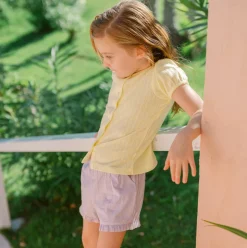 Girls Banana Puff Sleeve Shirt