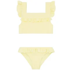 Girls Banana Terry Square Neck Bikini