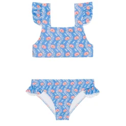 Girl’s Blue Primrose Tie Back Bikini