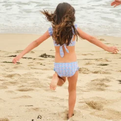 Girl’s Blue Primrose Tie Back Bikini