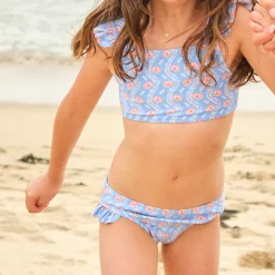 Girl’s Blue Primrose Tie Back Bikini