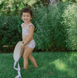 Girls Bluebells Bandeau Bikini And Swim Shorts