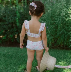 Girls Bluebells Bandeau Bikini And Swim Shorts