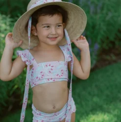 Girls Bluebells Bandeau Bikini And Swim Shorts