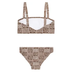 Girls Checker Tree Bandeau Bikini