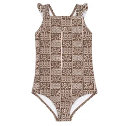 Girls Checker Tree Crossover One Piece