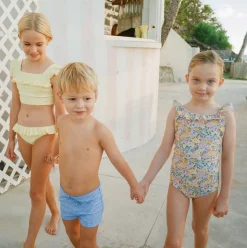 Girls Elysian Day Ruffle Collar One Piece