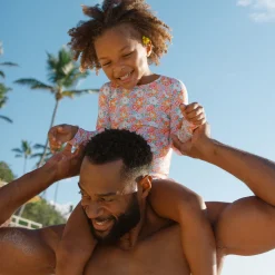 Girls Island Blossom Rashguard One Piece