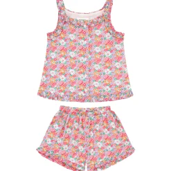 Girls Island Blossom Ruffle Tank And Short Set
