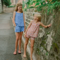 Girls Island Blossom Ruffle Tank And Short Set