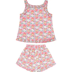 Girls Island Blossom Ruffle Tank And Short Set
