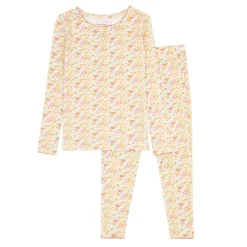 Girls Marigold Floral Pima Pajamas Set