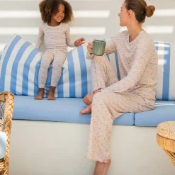 Girls Marigold Floral Pima Pajamas Set