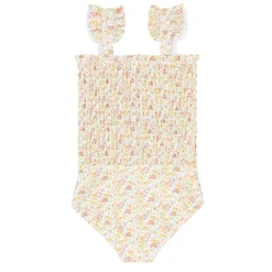 Girls Marigold Floral Smocked One Piece