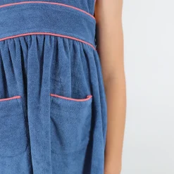 Girl’s Newport Navy French Terry Pinafore Dress