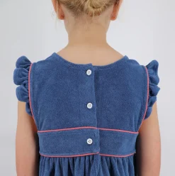 Girl’s Newport Navy French Terry Pinafore Dress