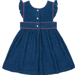 Girl’s Newport Navy French Terry Pinafore Dress