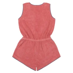 Girl’s Poppy Red French Terry Romper
