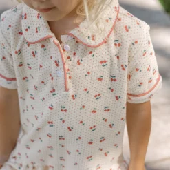 Girl’s Summer Cherries French Terry Dropwaist Tennis Dress