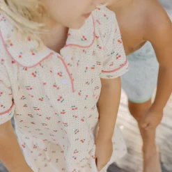 Girl’s Summer Cherries French Terry Dropwaist Tennis Dress
