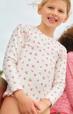 Girl’s Summer Cherries Rashguard One Piece