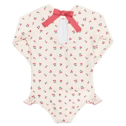 Girl’s Summer Cherries Rashguard One Piece