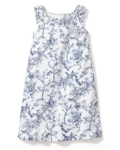Girl’s Twill Amelie Nightgown in Timeless Toile
