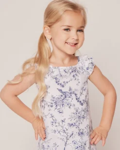 Girl’s Twill Amelie Short Set in Timeless Toile