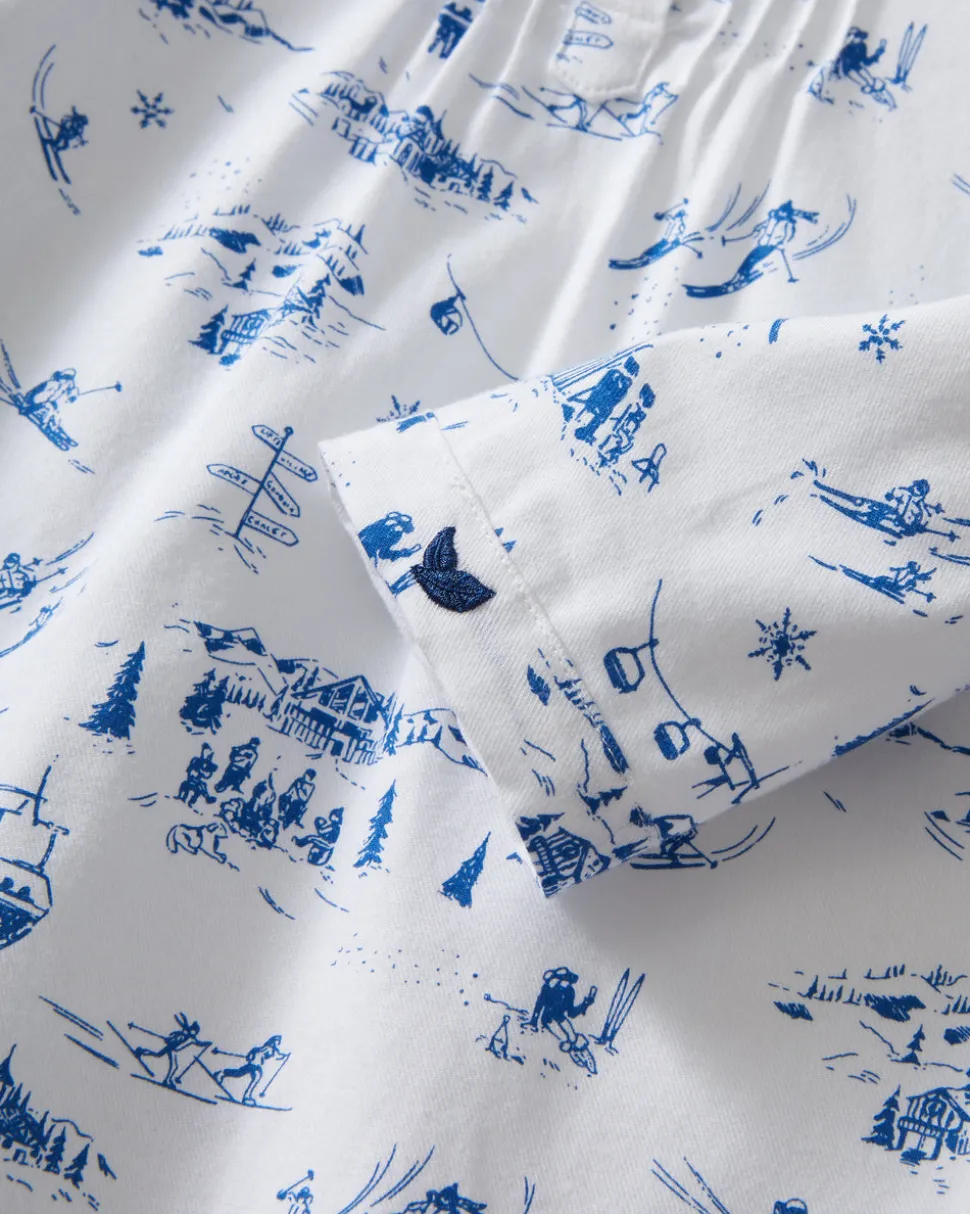 Girl’s Twill Beatrice Nightgown in Chalet Toile