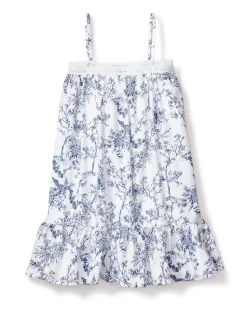 Girl’s Twill Lily Nightgown in Timeless Toile