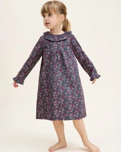 Girl's Twill Scarlett Nightgown in Fleurs de Saison