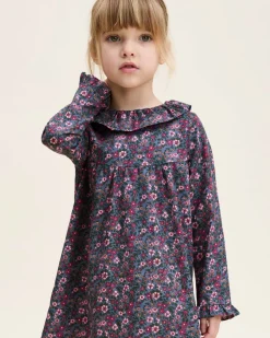 Girl's Twill Scarlett Nightgown in Fleurs de Saison