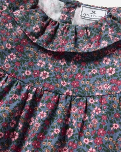 Girl's Twill Scarlett Nightgown in Fleurs de Saison