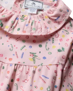 Girl’s Twill Scarlett Nightgown in Vintage Sweets