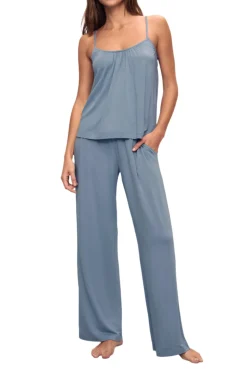 Gisele Cami/Pant PJ Set in Faded Denim