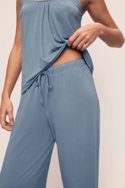 Gisele Cami/Pant PJ Set in Faded Denim