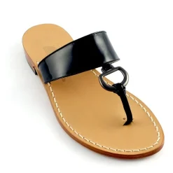 Gisele Leather Thong Sandal