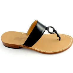 Gisele Leather Thong Sandal