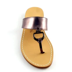 Gisele Leather Thong Sandal