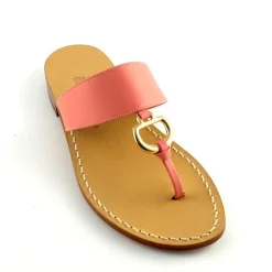 Gisele Leather Thong Sandal
