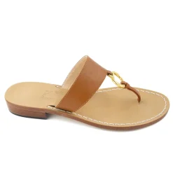Gisele Leather Thong Sandal