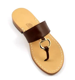 Gisele Leather Thong Sandal
