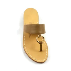 Gisele Leather Thong Sandal