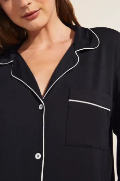 Gisele Long PJ Set in Black/Sorbet