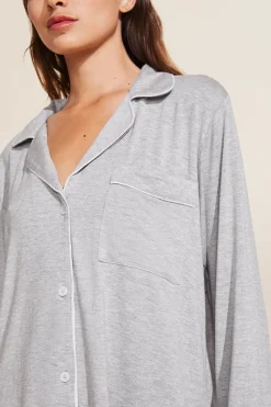 Gisele Long PJ Set in Heather Grey/Sorbet