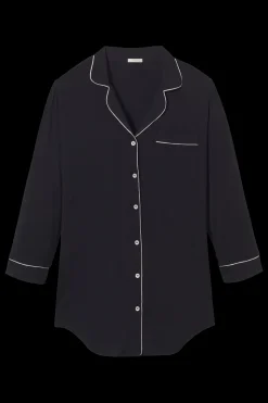Gisele Sleepshirt in Black/Sorbet