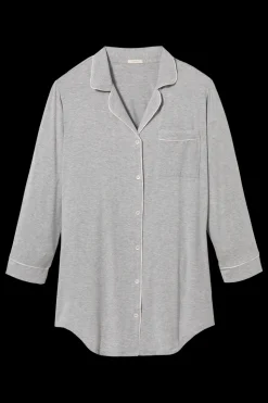 Gisele Sleepshirt in Heather Grey/Sorbet