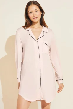 Gisele Sleepshirt in Sorbet/Black