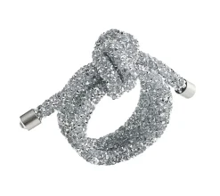 Glam Knot Napkin Ring in Silver, Set of 4